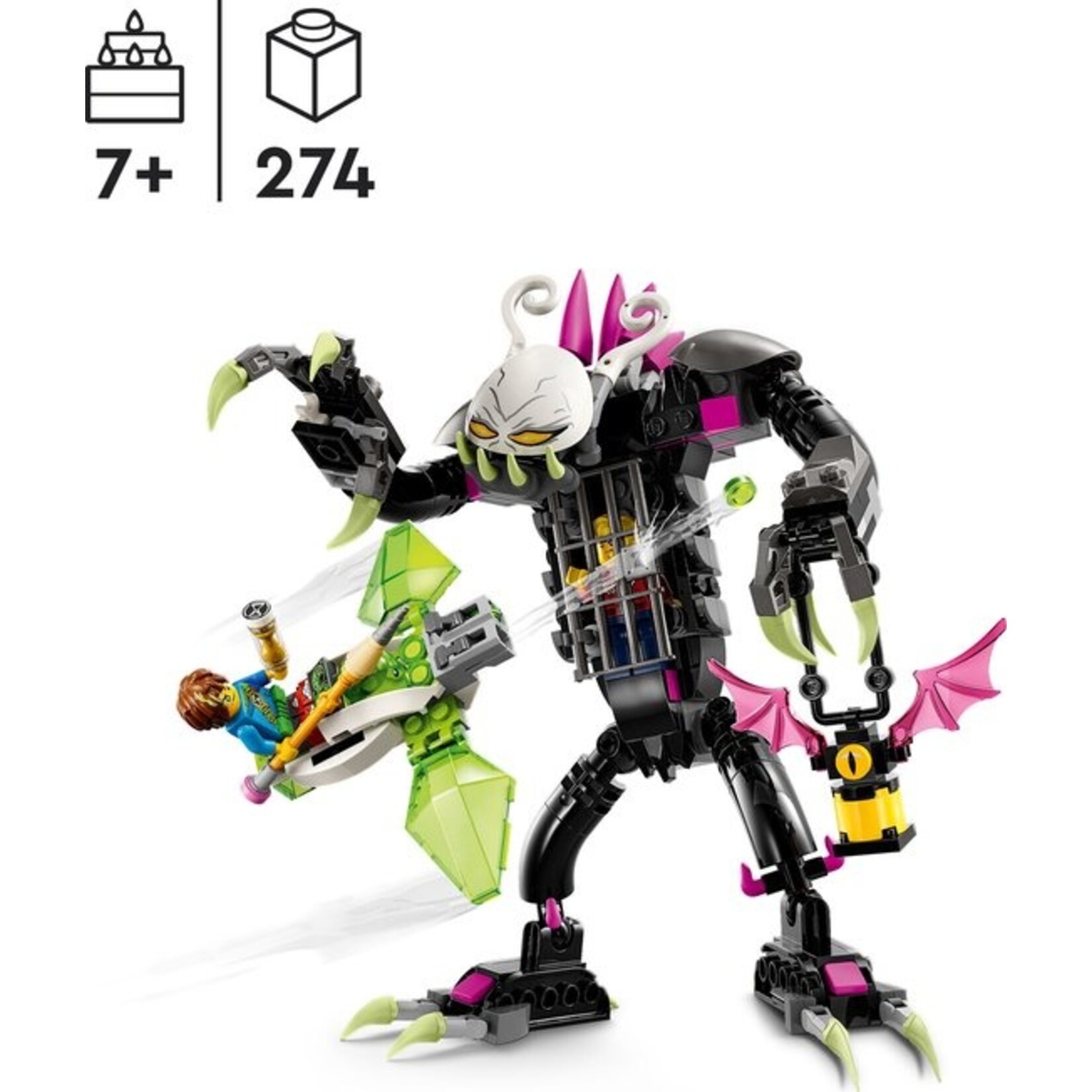 LEGO LEGO DREAMZzz Grimgrijper het Kooimonster Speelgoed Monster Set - 71455
