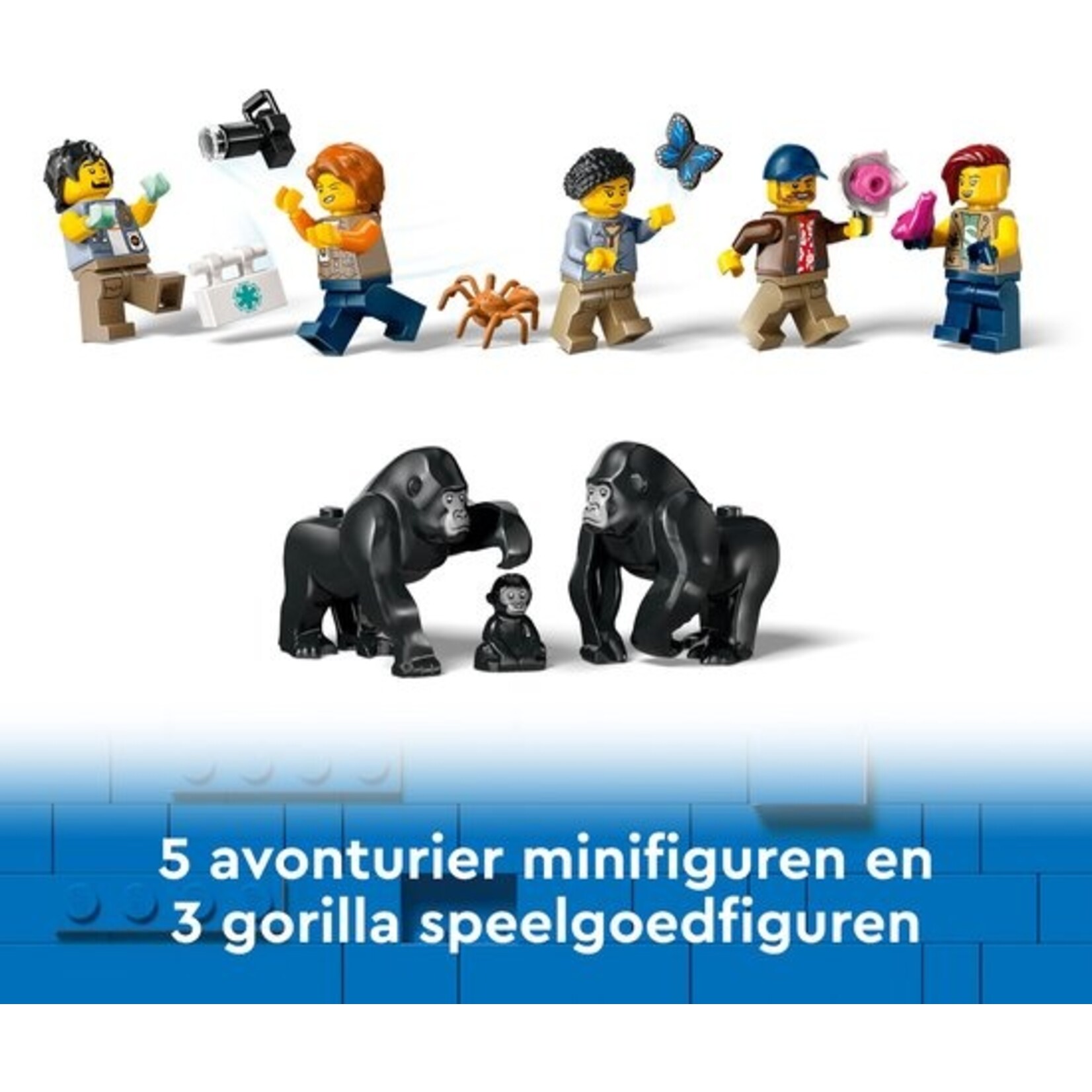 LEGO LEGO City Jungleonderzoekers: helikopter bij de basis set 60437