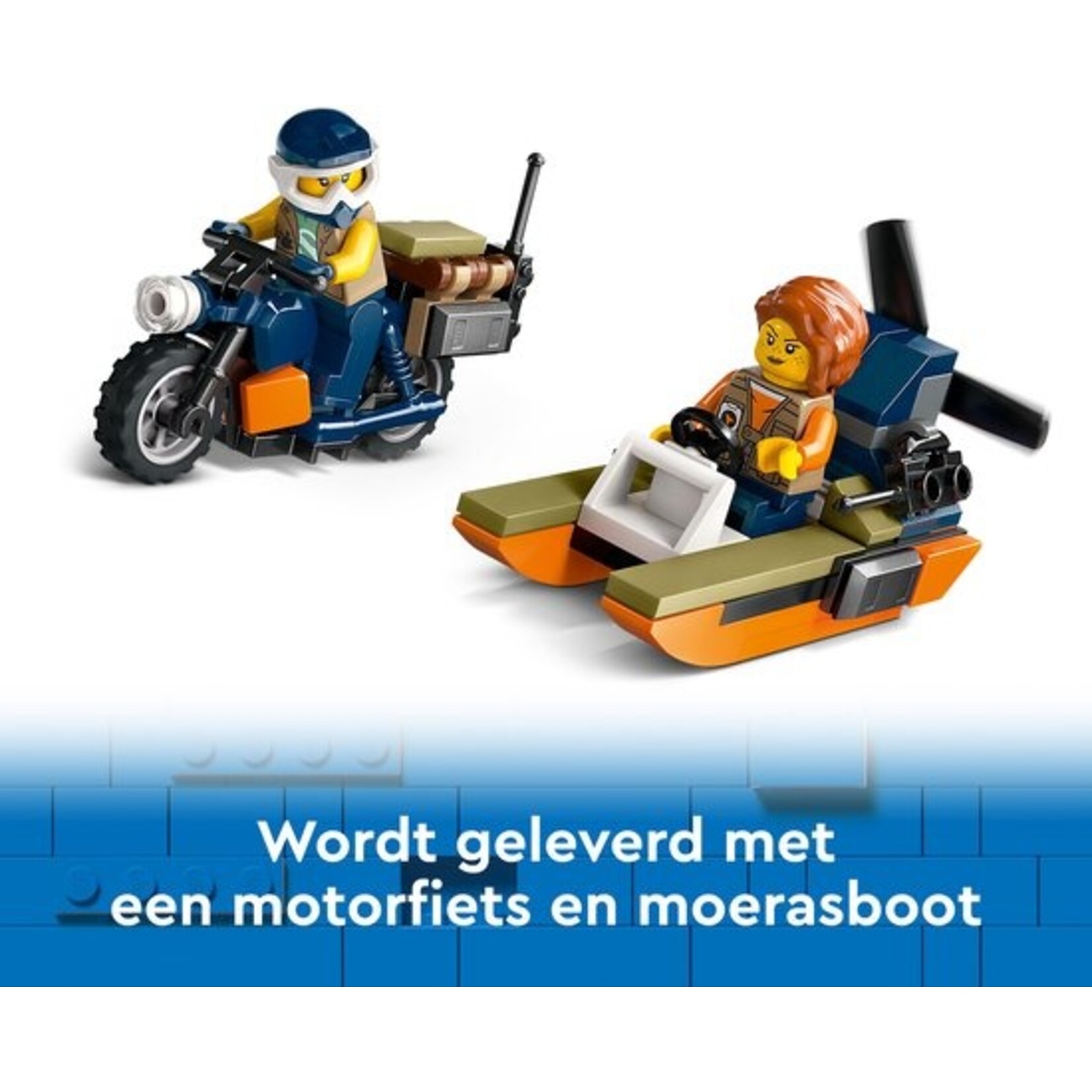 LEGO LEGO City Jungleonderzoekers: helikopter bij de basis set 60437