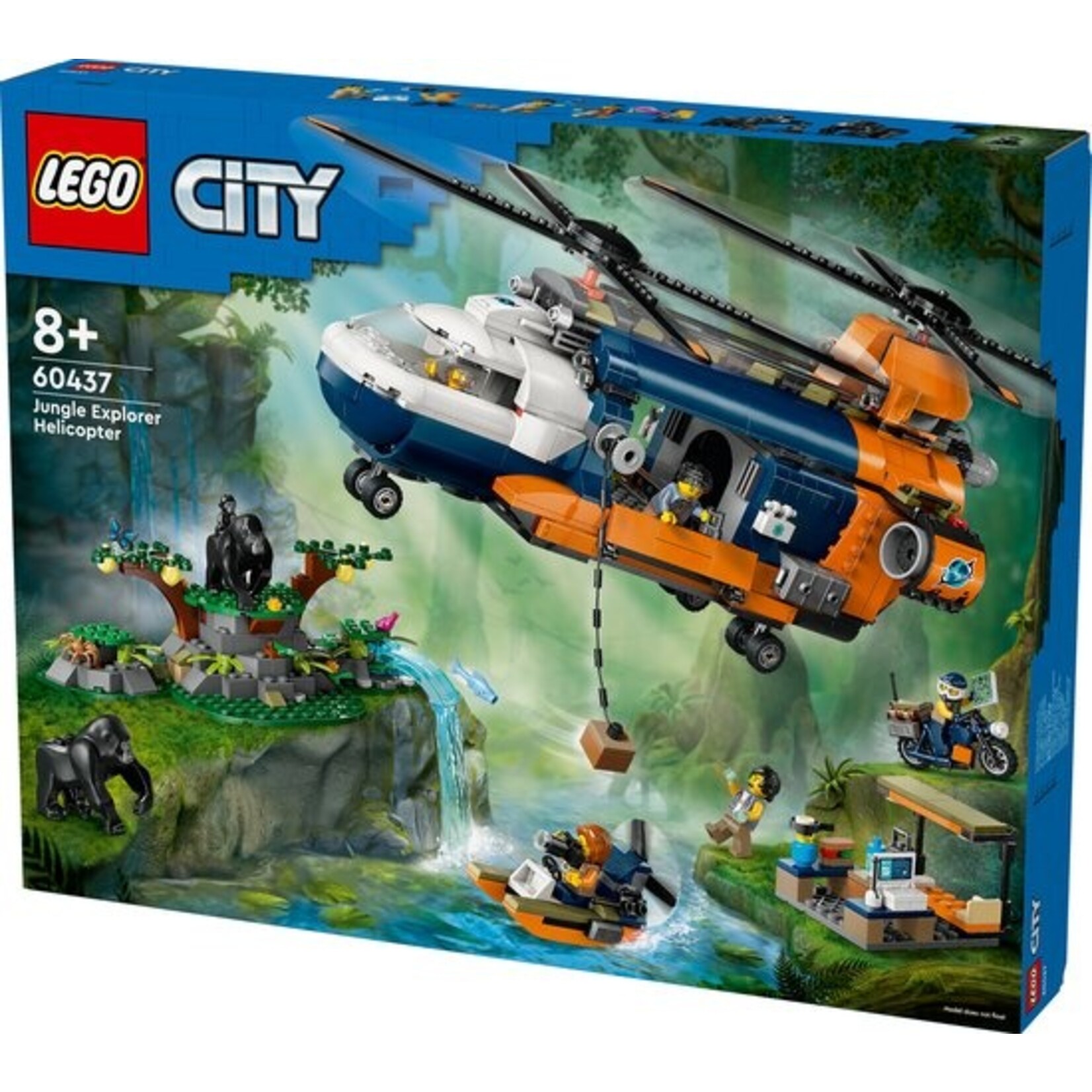 LEGO LEGO City Jungle explorers: helicopter at the base set 60437