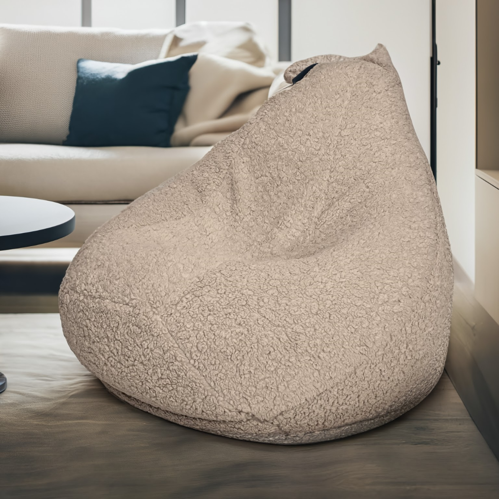 Bobbel Home Luxe Teddy Zitzakstoel van BobbelHome – Comfortabel en Stijlvol voor Woonkamer en Slaapkamer