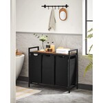 Laundry Basket with 3 Boxes and Shelf - Spacious Laundry Sorter 114L for Organized Laundry
