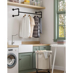 Parya Home Parya Home - Coat racks - Wall mounted - Coat rack - Set of 2 - Black