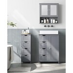 Parya Home Bathroom cabinet, bathroom cabinet, side cabinet with 4 drawers