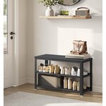 Parya Home schoenenbank, schoenenrek met 2 roosterplanken, opbergruimte voor schoenen,