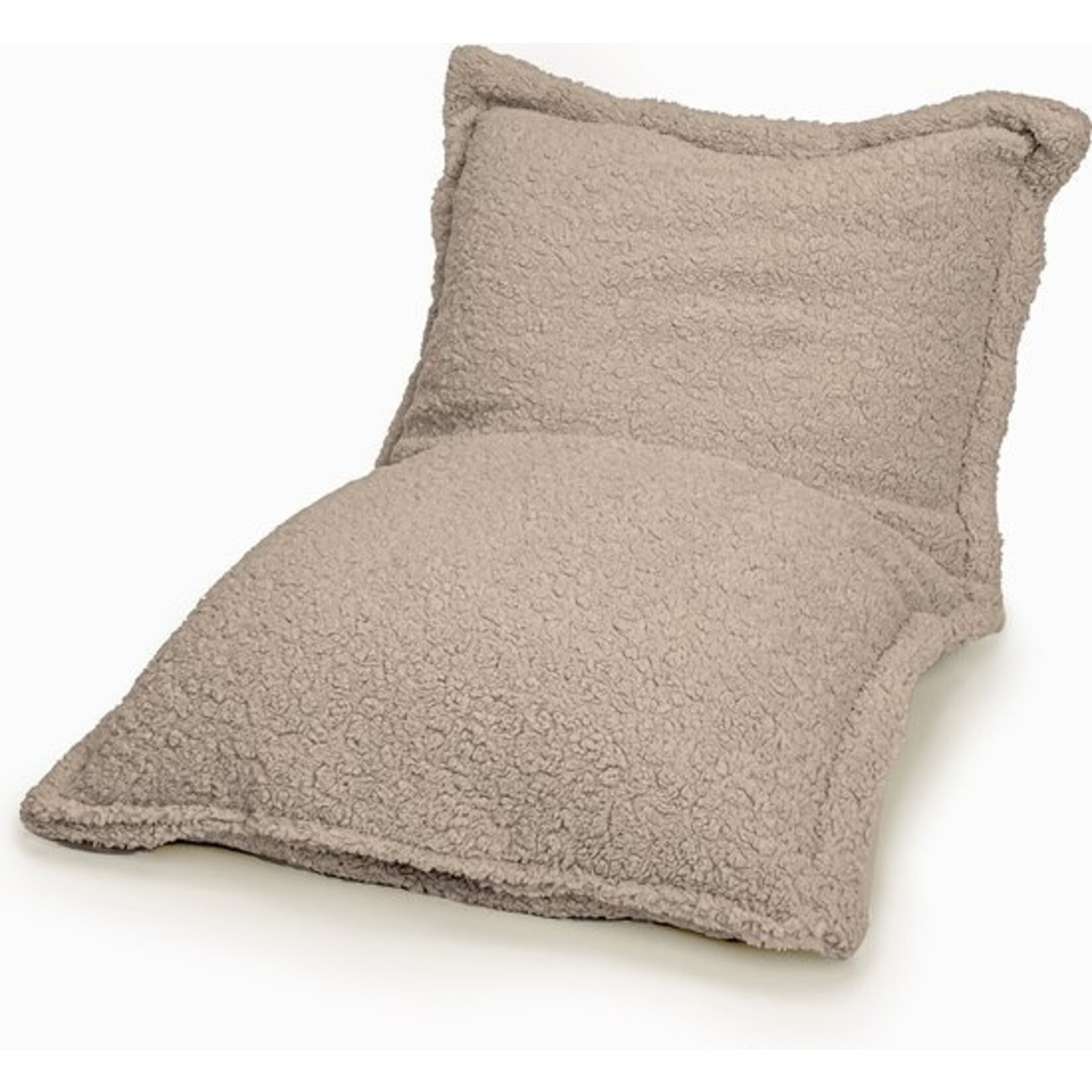 Bobbel Home BobbelHome - sfeervolle zitzak/zitkussen - 100 X 150 cm - Teddy - Taupé