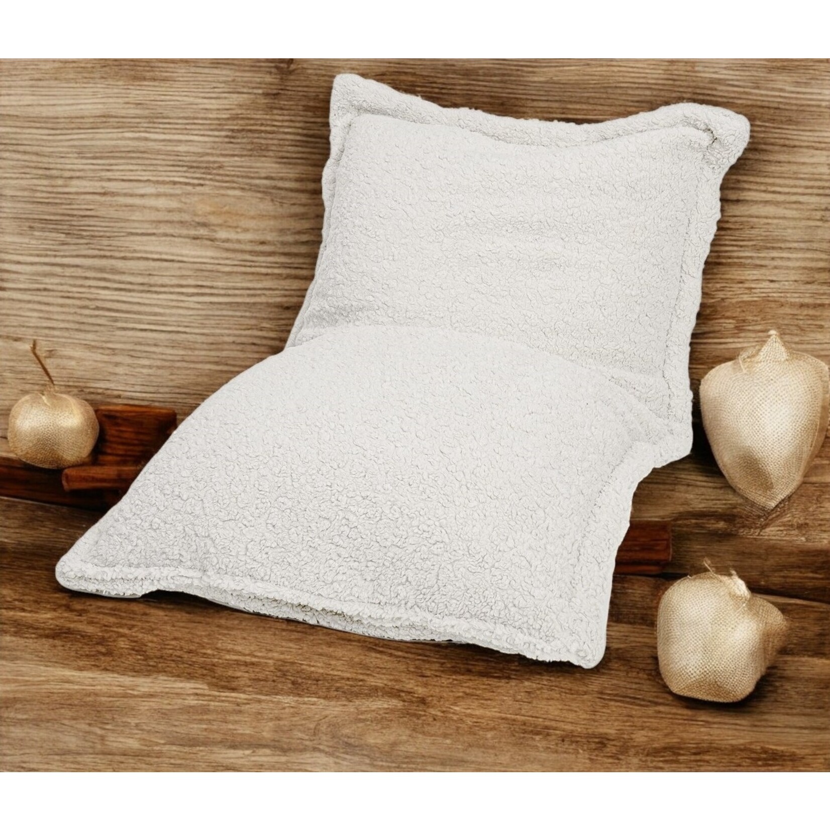 Bobbel Home BobbelHome - attractive beanbag / cushion - 100 x 150 cm - Teddy - Ecru