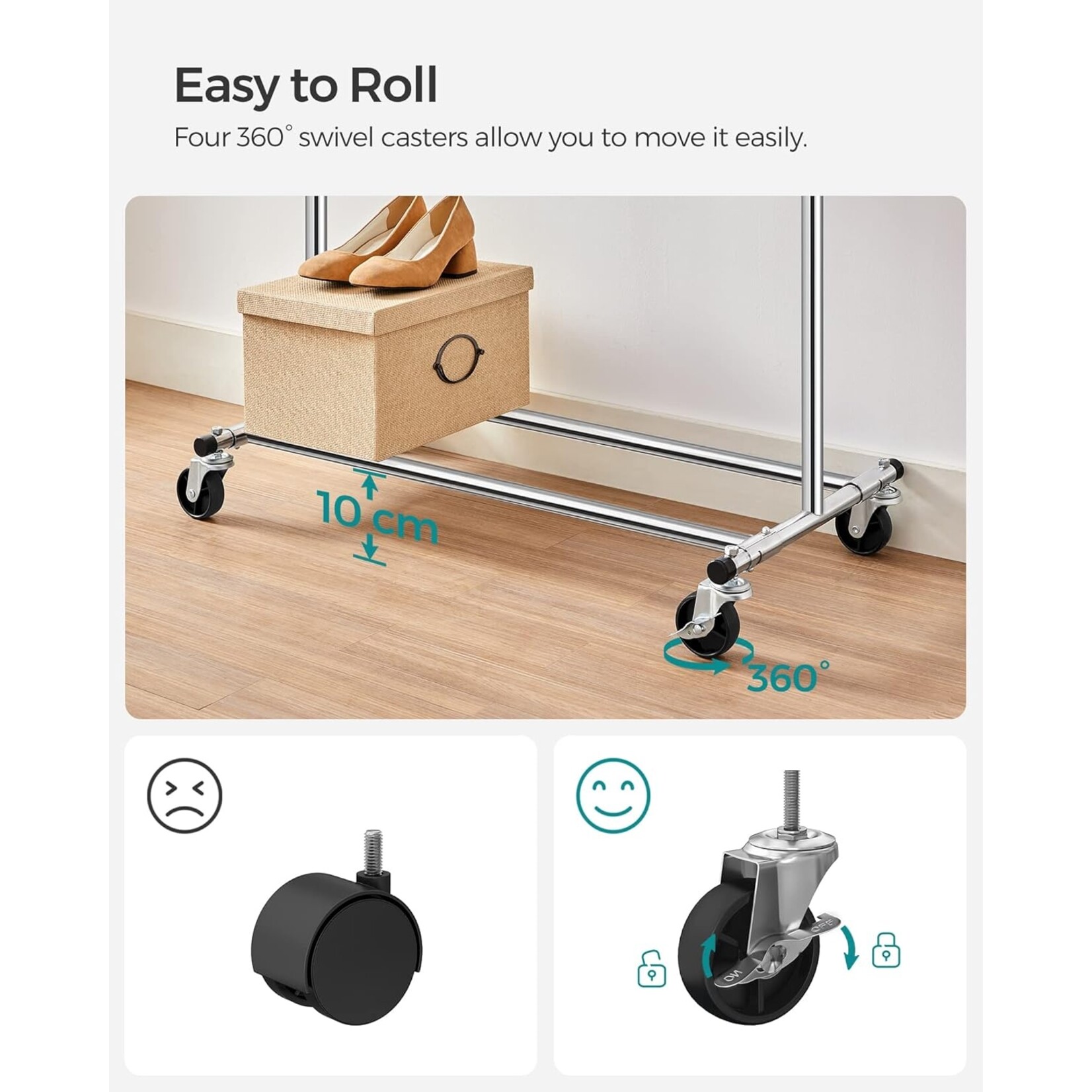 Bobbel Home Bobbel Home - Clothes rack with extendable clothes rod