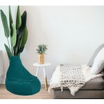 Bobbel Home Bobbel Home -  Zitzak Stoelvorm - Santiago - Ribstof – Zitstoel - Junior - 100 liter - Curduroy - Voor Binnen - Petrol