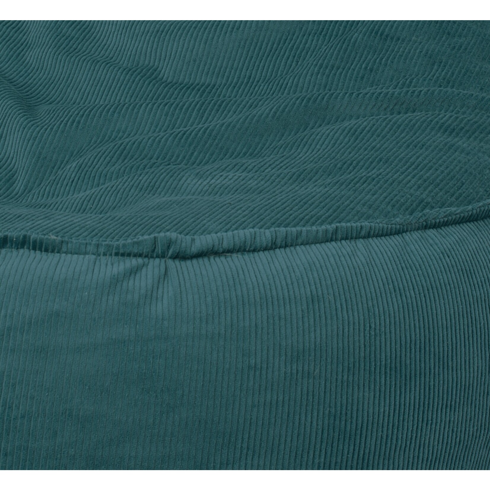 Bobbel Home Bobbel Home -  Zitzak Stoelvorm - Santiago - Ribstof – Zitstoel - Junior - 100 liter - Curduroy - Voor Binnen - Petrol