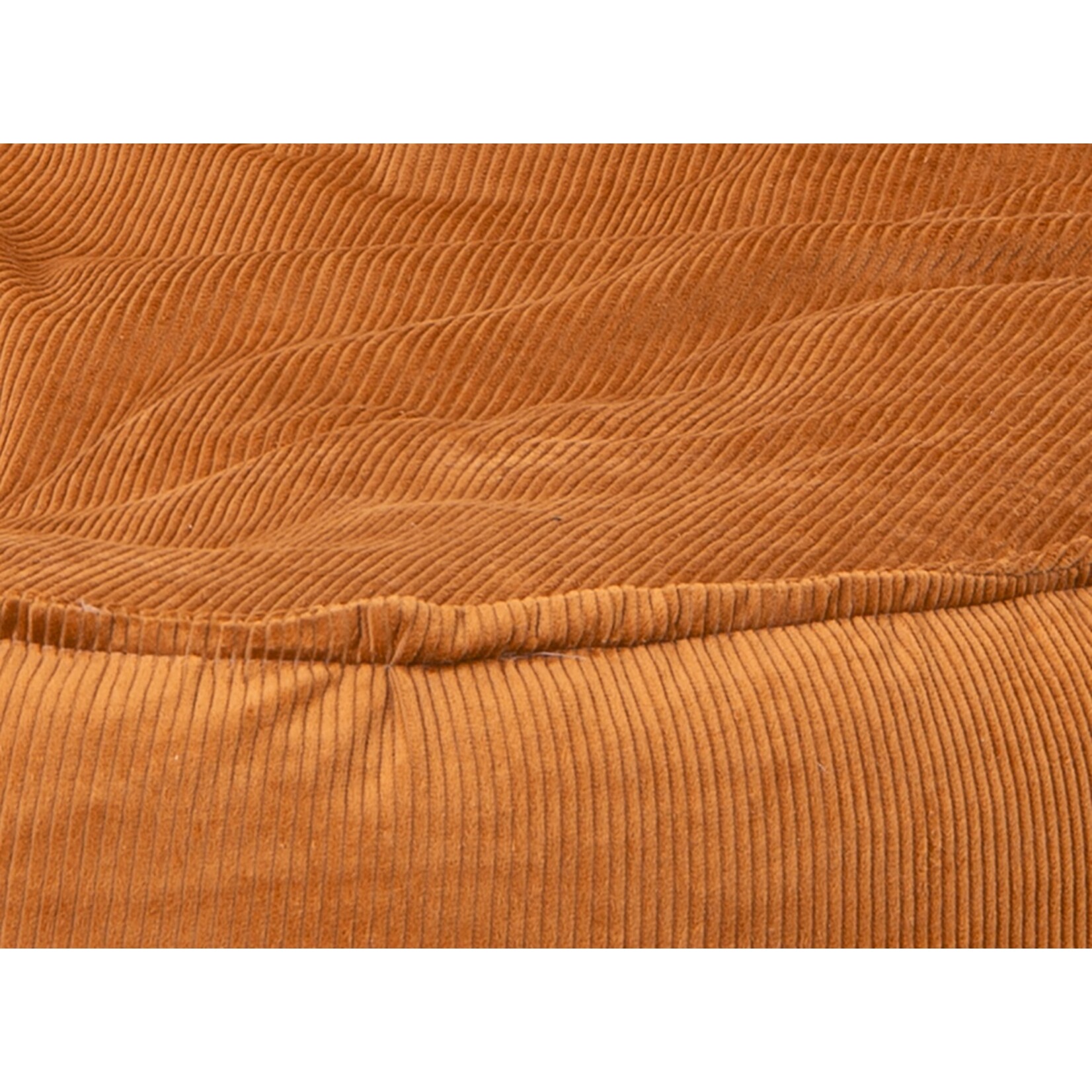 Bobbel Home Bobbel Home -  Zitzak Stoelvorm - Santiago - Ribstof – Zitstoel - Junior - 100 liter - Curduroy - Voor Binnen - Oranje