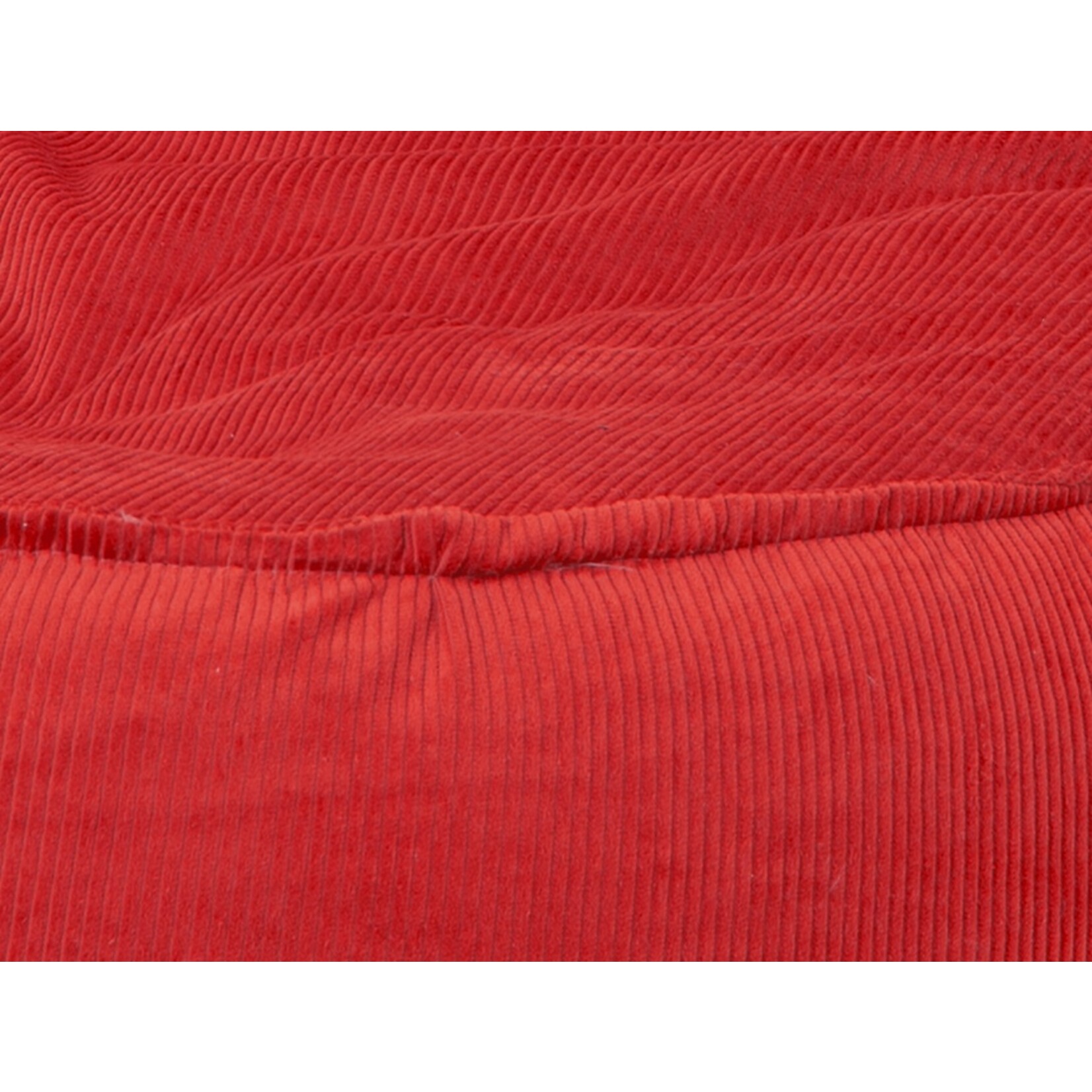 Bobbel Home Bobbel Home -  Zitzak Stoelvorm - Santiago - Ribstof – Zitstoel - Junior - 100 liter - Curduroy - Voor Binnen - Rood