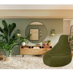 Bobbel Home Bobbel Home - Seat Bag Chair Shape - Santiago - Rib Fabric - Seat Chair - Junior - 100 liters - Curduroy - For Indoor - Hunter