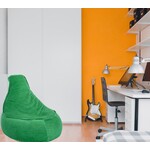 Bobbel Home Bobble Home - Beanbag Chair Shape - Santiago - Rib Fabric - Seat Chair - Junior - 100 liters - Curduroy - For Indoor - Green