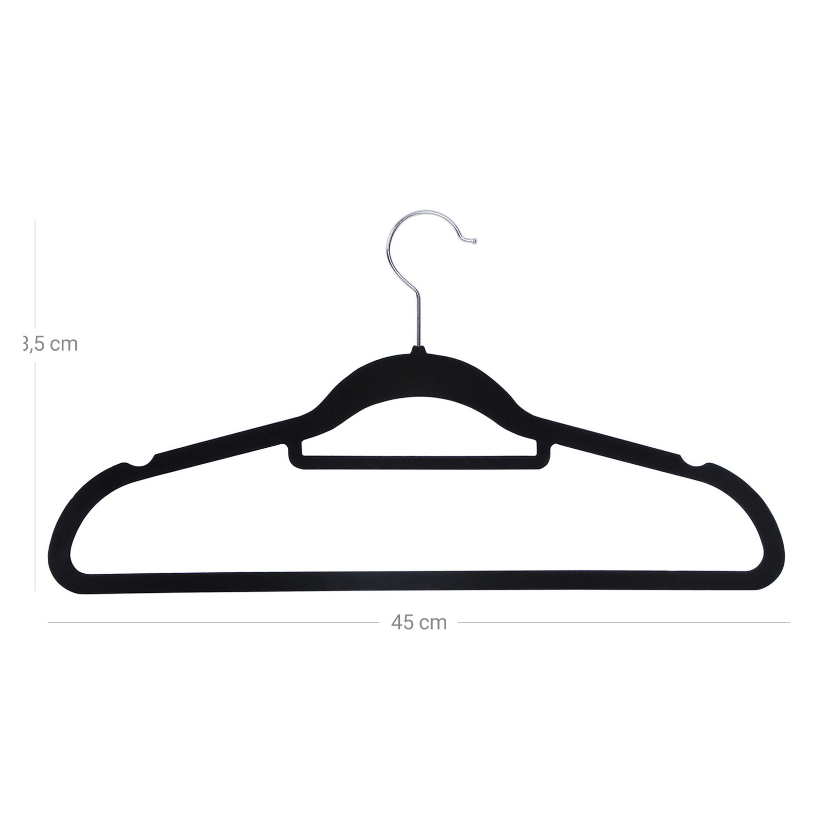 Bobbel Home 50 Anti-slip kleerhangers - Ultra-dunne Kledinghangers met Fluweel - Klerenhanger