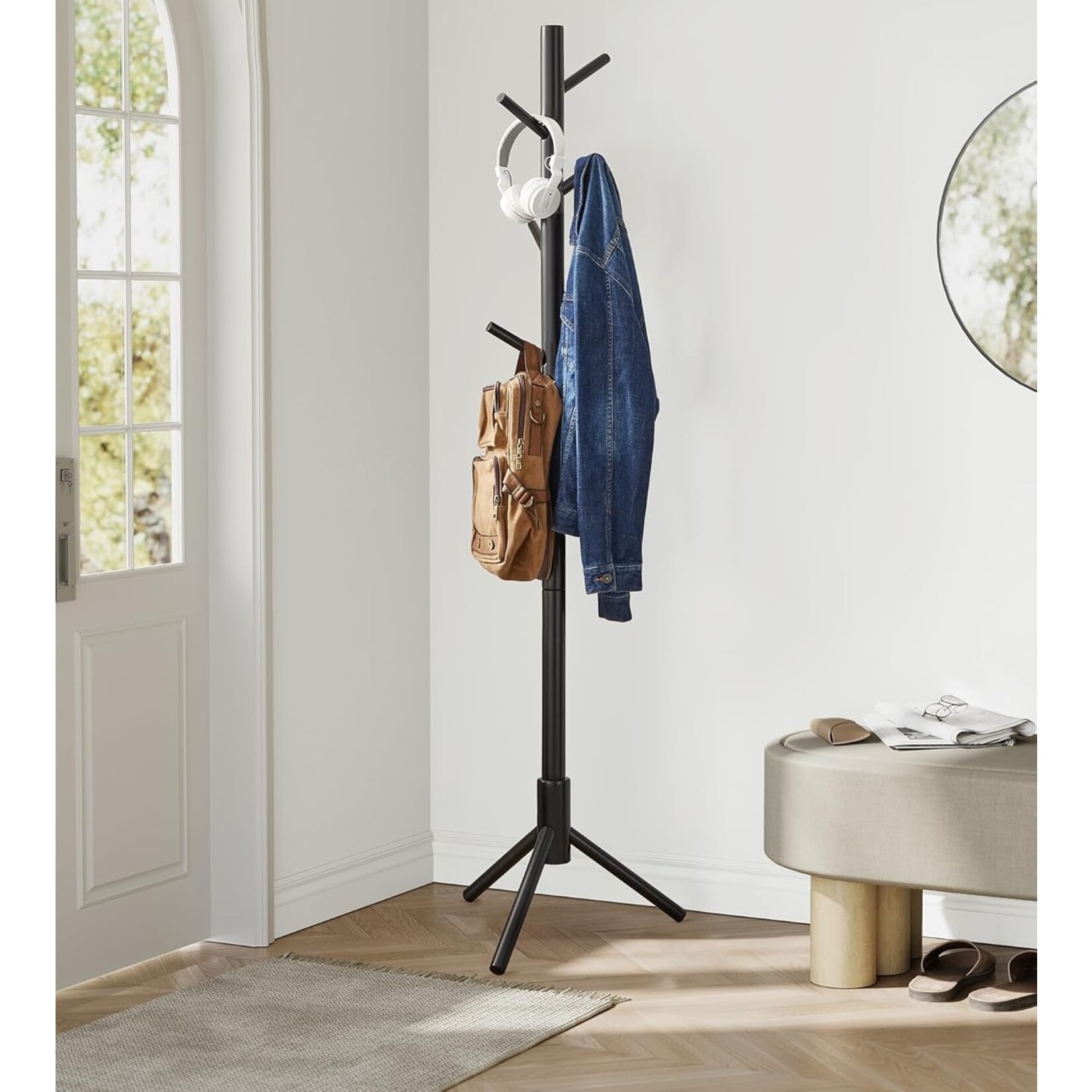 Parya Home Parya Home coat rack - 8 hooks - black