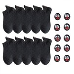 Parya Smiling Socks® 10-Pack - Leuke sokken - Vrouw/Man - Maat 42-48- Grappige sokken - Katoen - Cadeau voor haar - Antislip sokken - One size sokken - Zwart