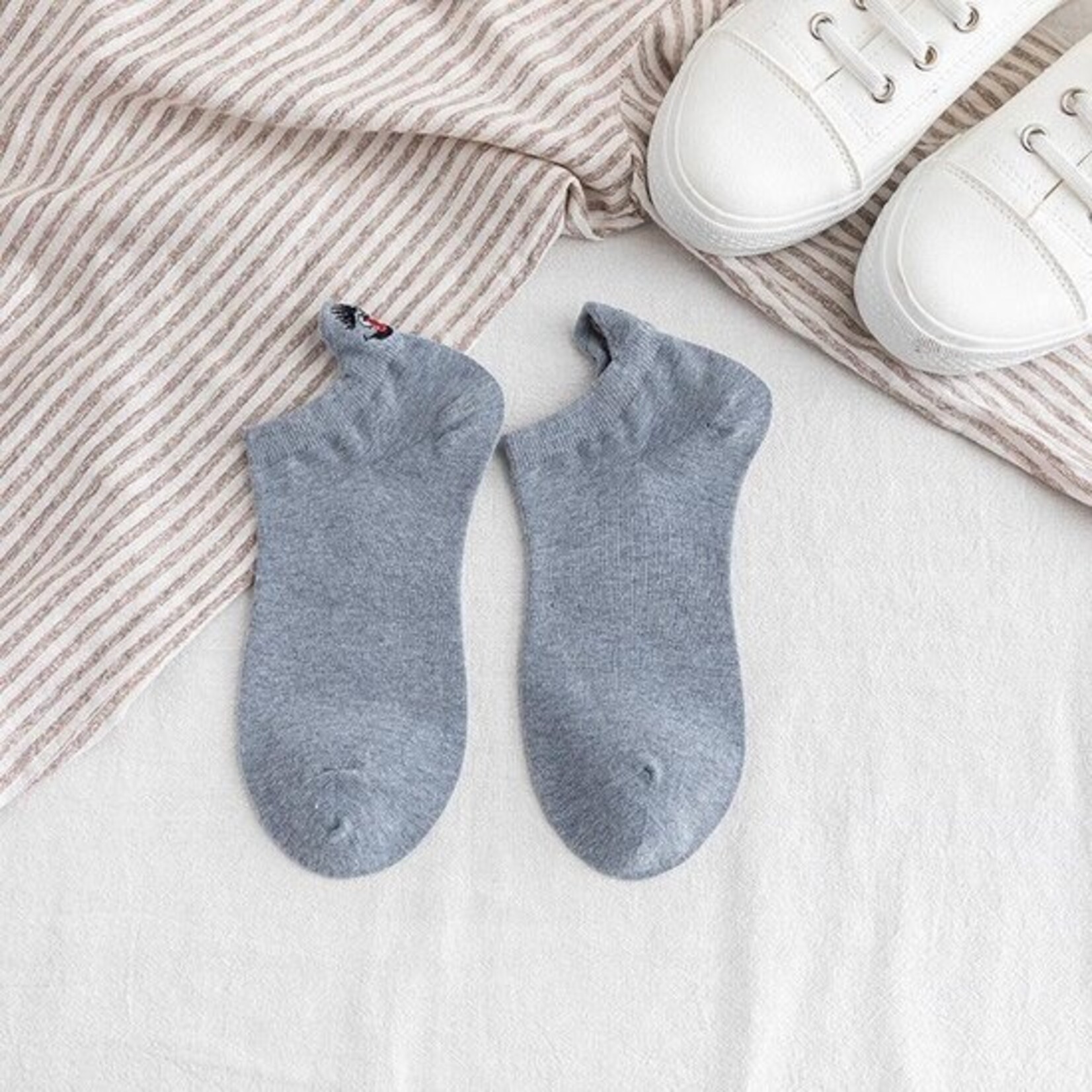 Parya Smiling Socks® 10-Pack - Leuke sokken - Vrouw/Man - Maat 42-48 - Grappige sokken - Katoen - Cadeau voor haar - Antislip sokken - One size sokken  - Kleurvol