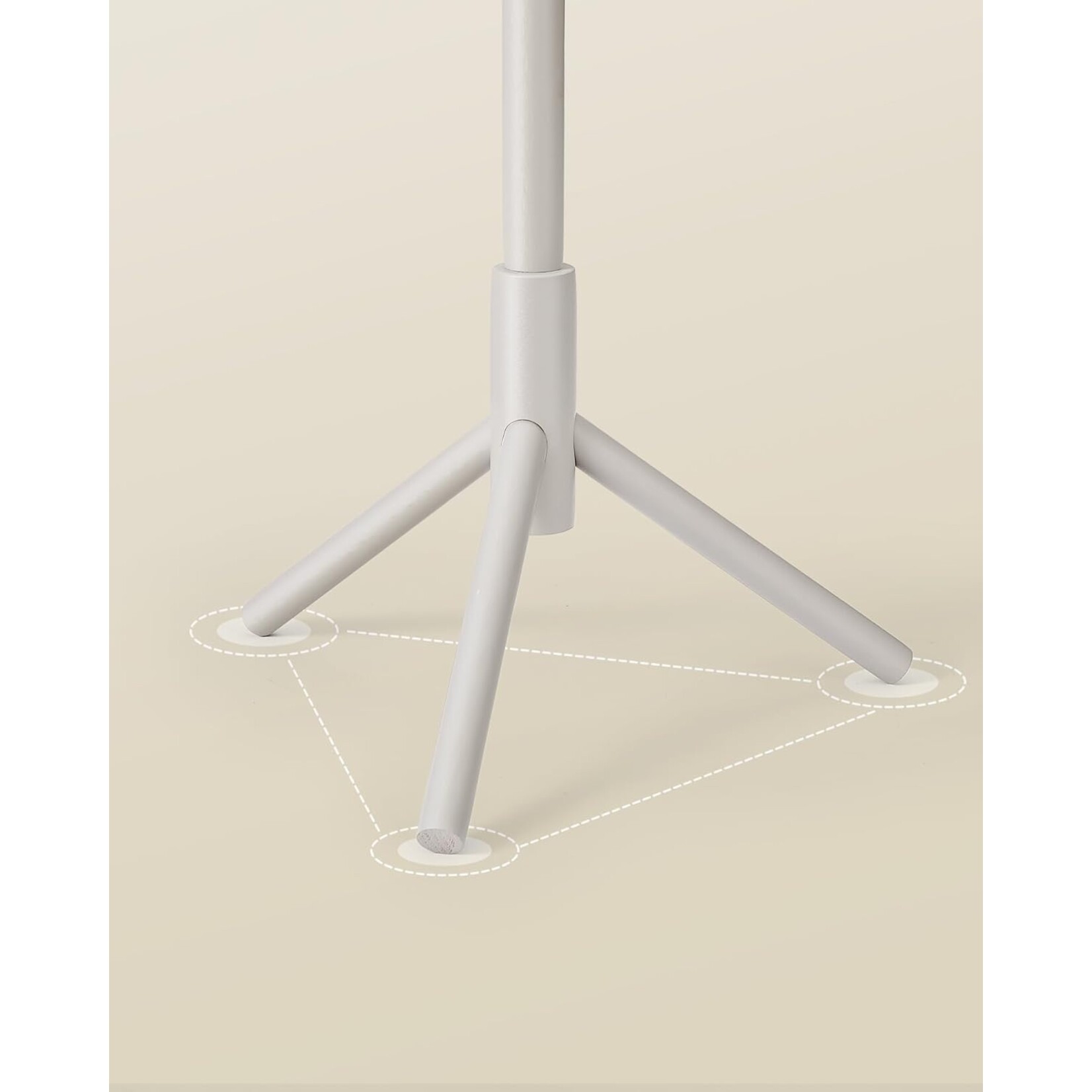 Parya Home Parya Home Tree-shaped Coat Rack – Solid wood coat rack with 8 hooks and 3 adjustable heights, cappuccino beige