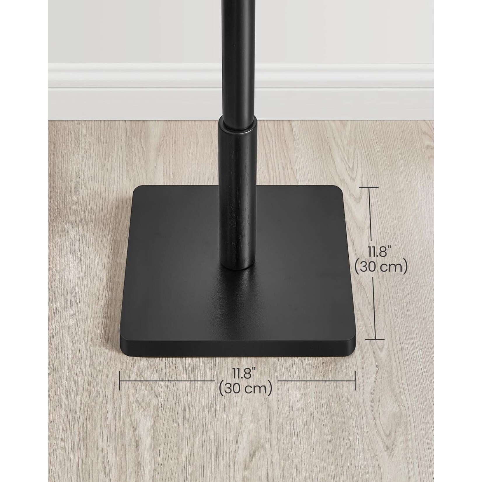 Parya Home Parya Home Solid Wooden Coat Rack – Tree-shaped coat stand with 8 hooks, rubberwood frame, ink black