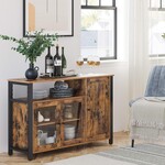 Parya Home Industrial Dresser, vintage brown-black