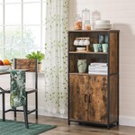 Parya Home Multifunctionele Boekenkast, vintage bruin-zwart