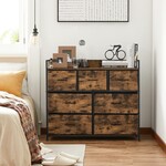 Parya Home Industriële Commode, rustiek bruin-zwart