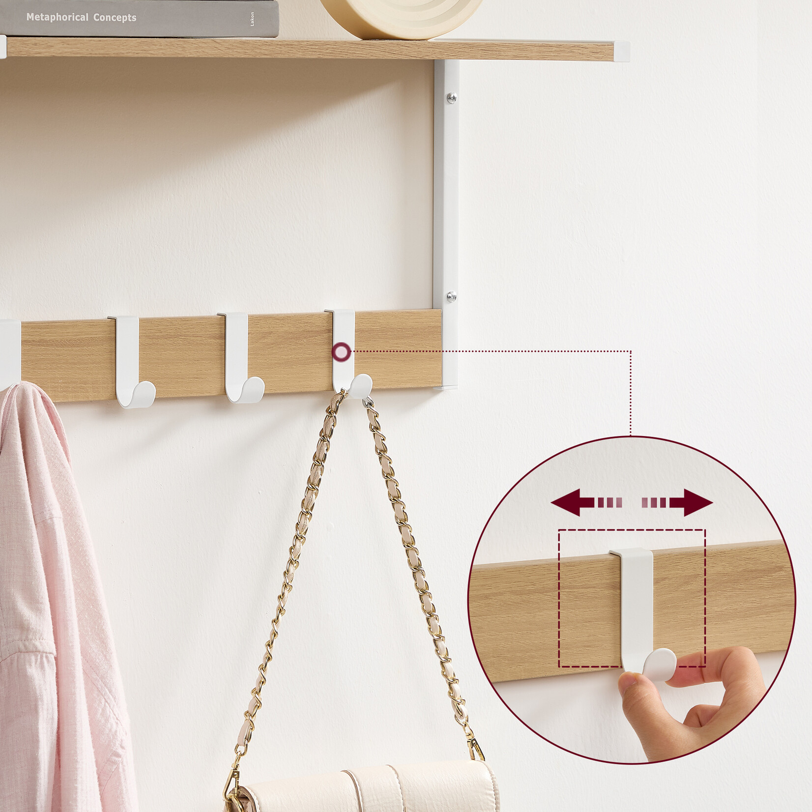 Bobbel Home Stylish Wall Shelves by Bobbel Home - Set of 2 - Natural White