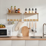 Bobbel Home Stylish Wall Shelves by Bobbel Home - Set of 2 - Natural White