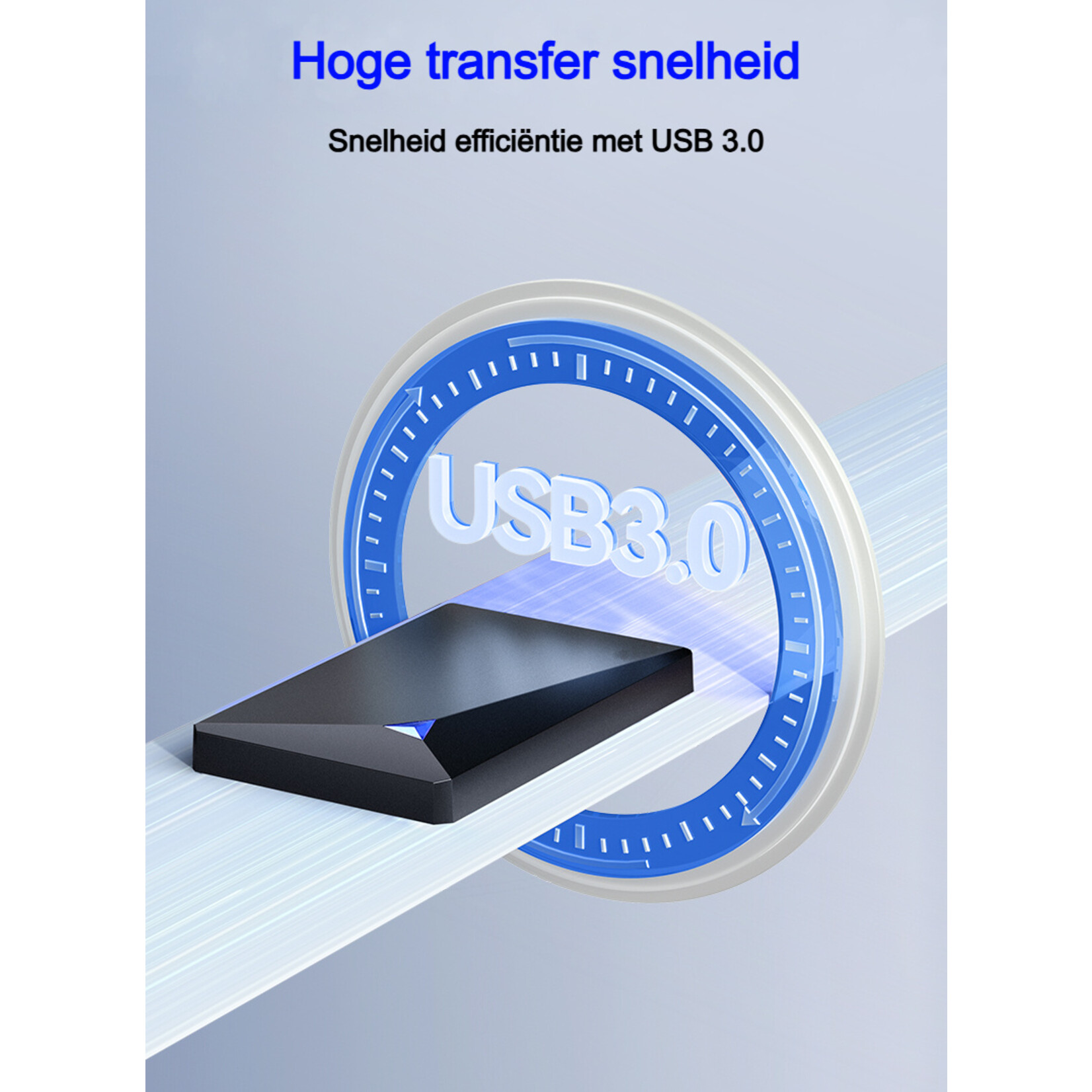 Dutch Wanted Dutch Wanted Eaget Space Draagbare SSD Externe Harde Schijf -5TB aan Solide State Opslag - Plug and play - Portable storage - Opslag extern pc of laptop - USB 3.2 - Harde schijf expansion