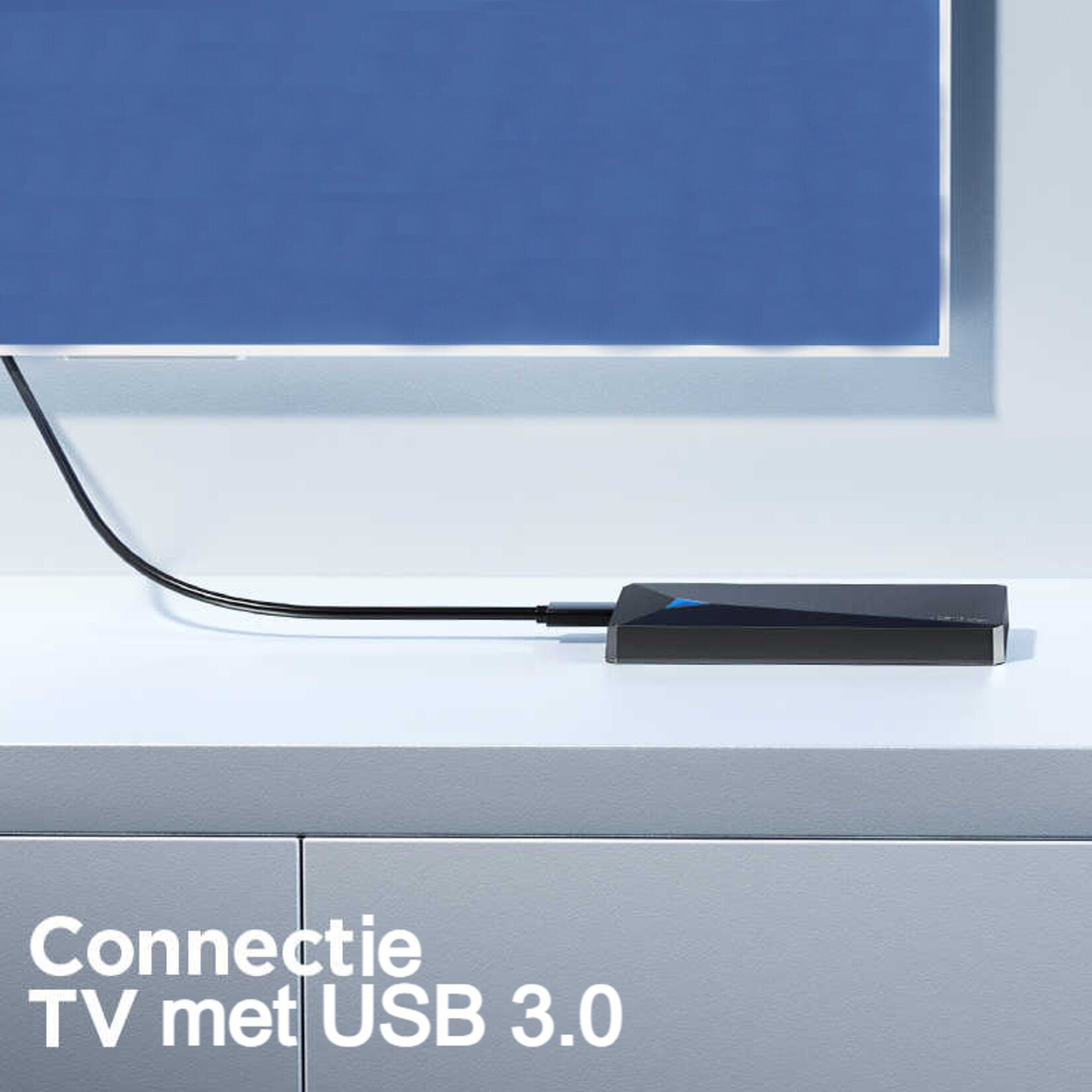 Dutch Wanted Dutch Wanted Eaget Space Portable SSD External Hard Drive - 2000GB of Solid State Storage - Plug and play - Portable storage - Storage external PC or laptop - USB 3.2 - Hard drive expansion