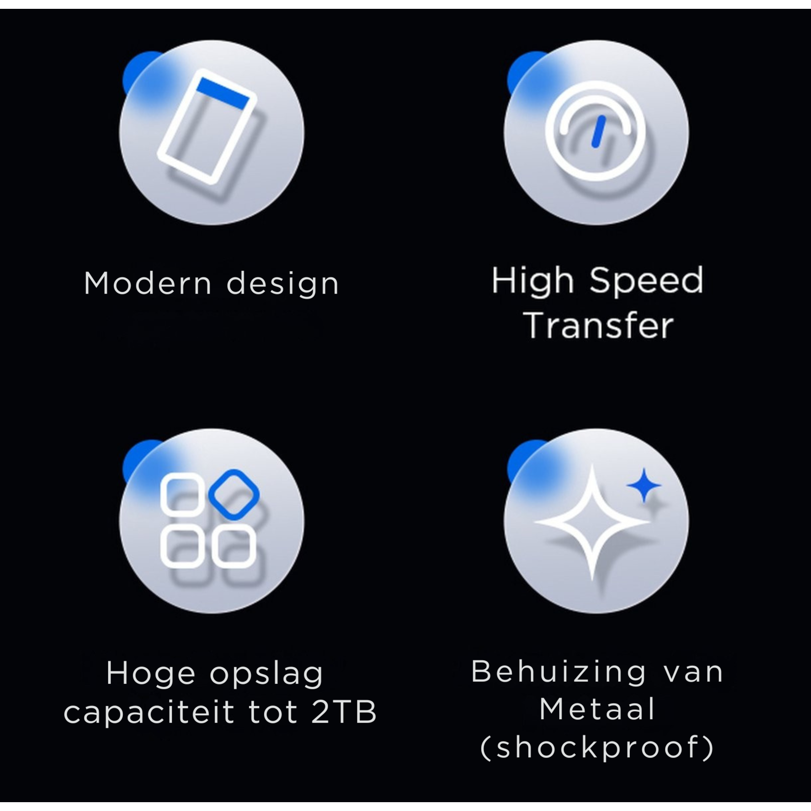 Dutch Wanted Draagbare HHD Externe Harde Schijf - 2TB aan Solide State Opslag - Snelle writing speed - Plug and play - Portable storage - Opslag extern pc of laptop - USB 3.2 - Snelle Harde schijf expansion