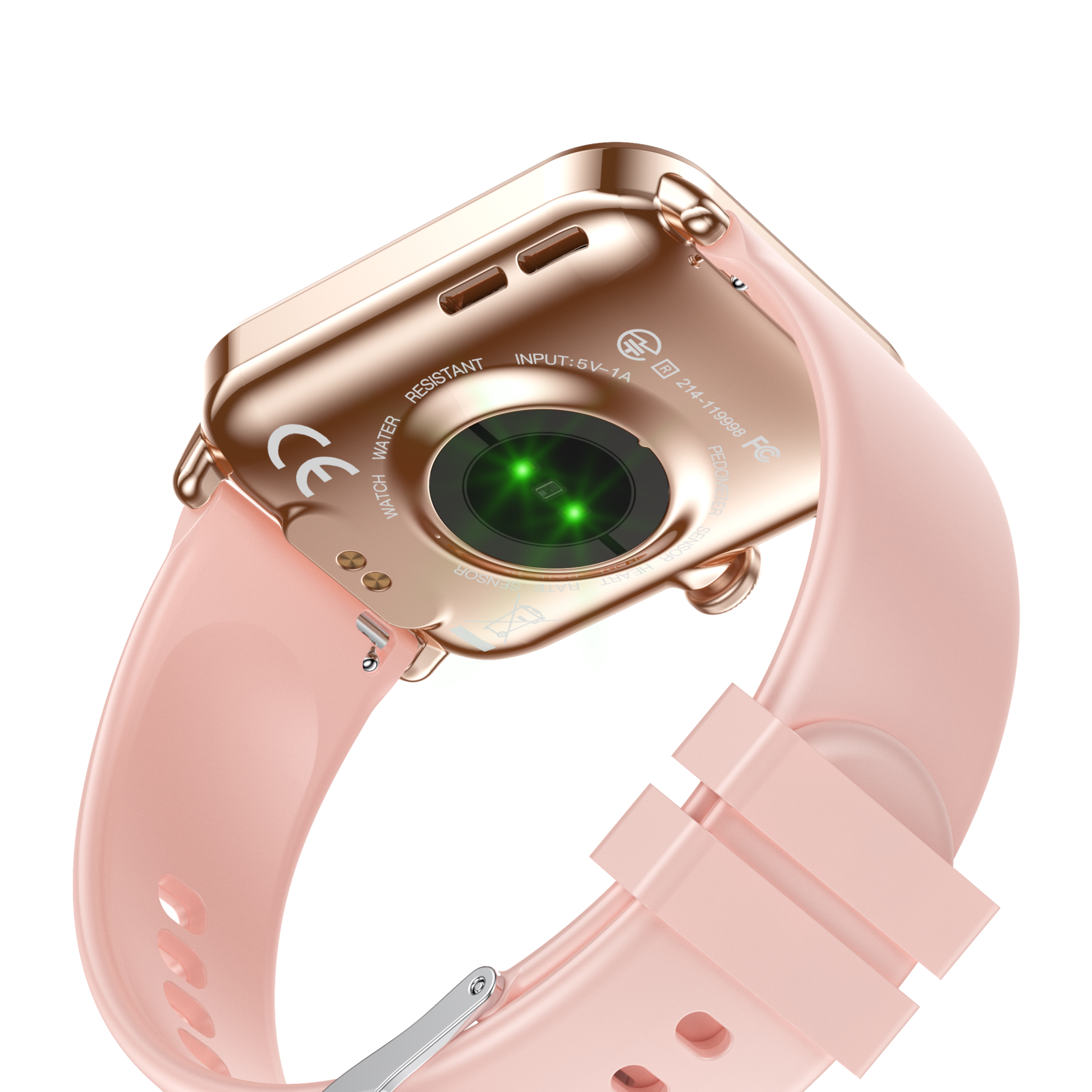 Parya Parya Smartwatch Activity Tracker – Roze – Hartslag, Bloeddruk, Stappenteller, Meldingen & IP67 – iOS & Android – 14 Dagen Standby