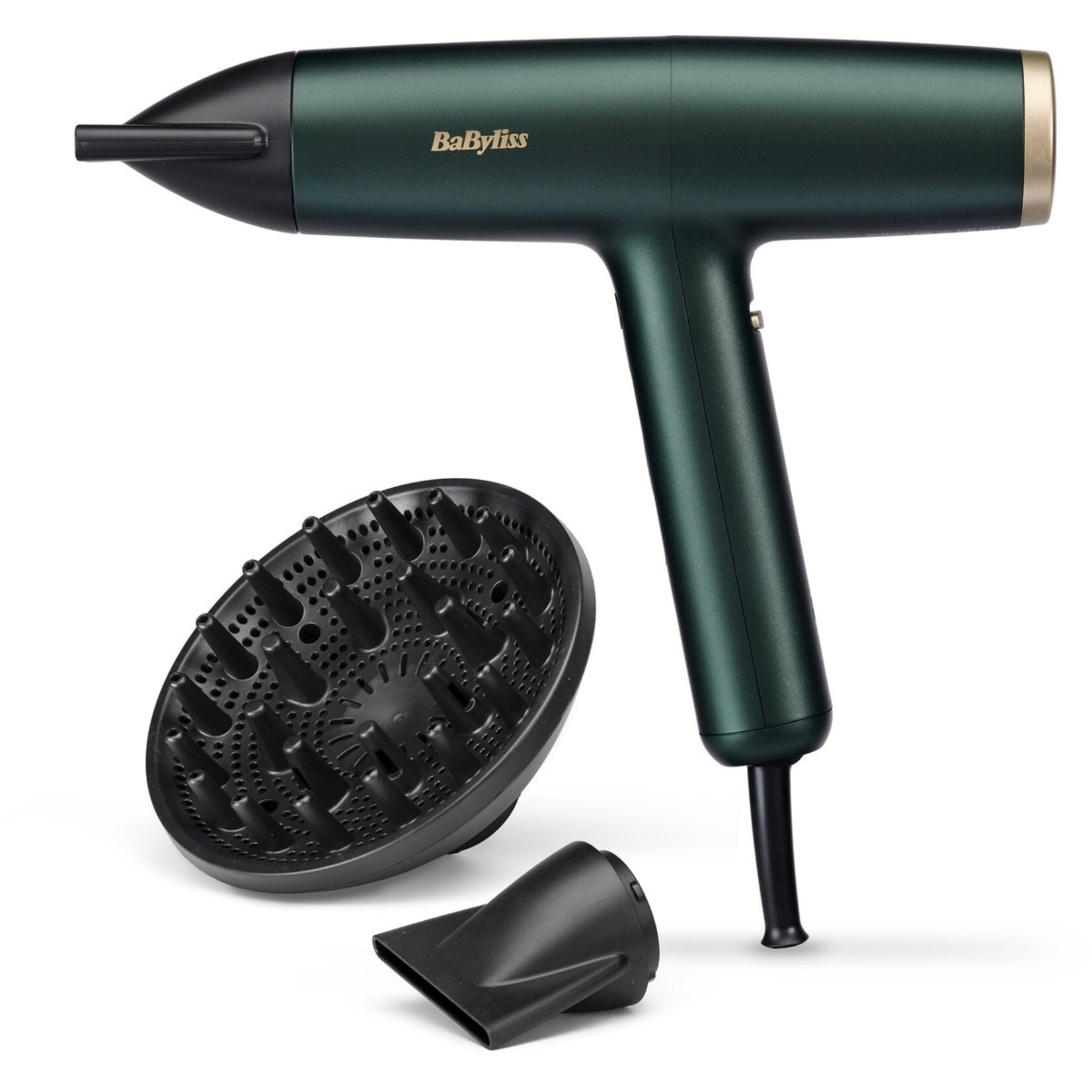 Babyliss BaByliss Air Power Pro D6555DE Hair Dryer - 200 km/h blow speed - Hair dryer with diffuser - Quiet/Powerful/Effective - Salon-quality results