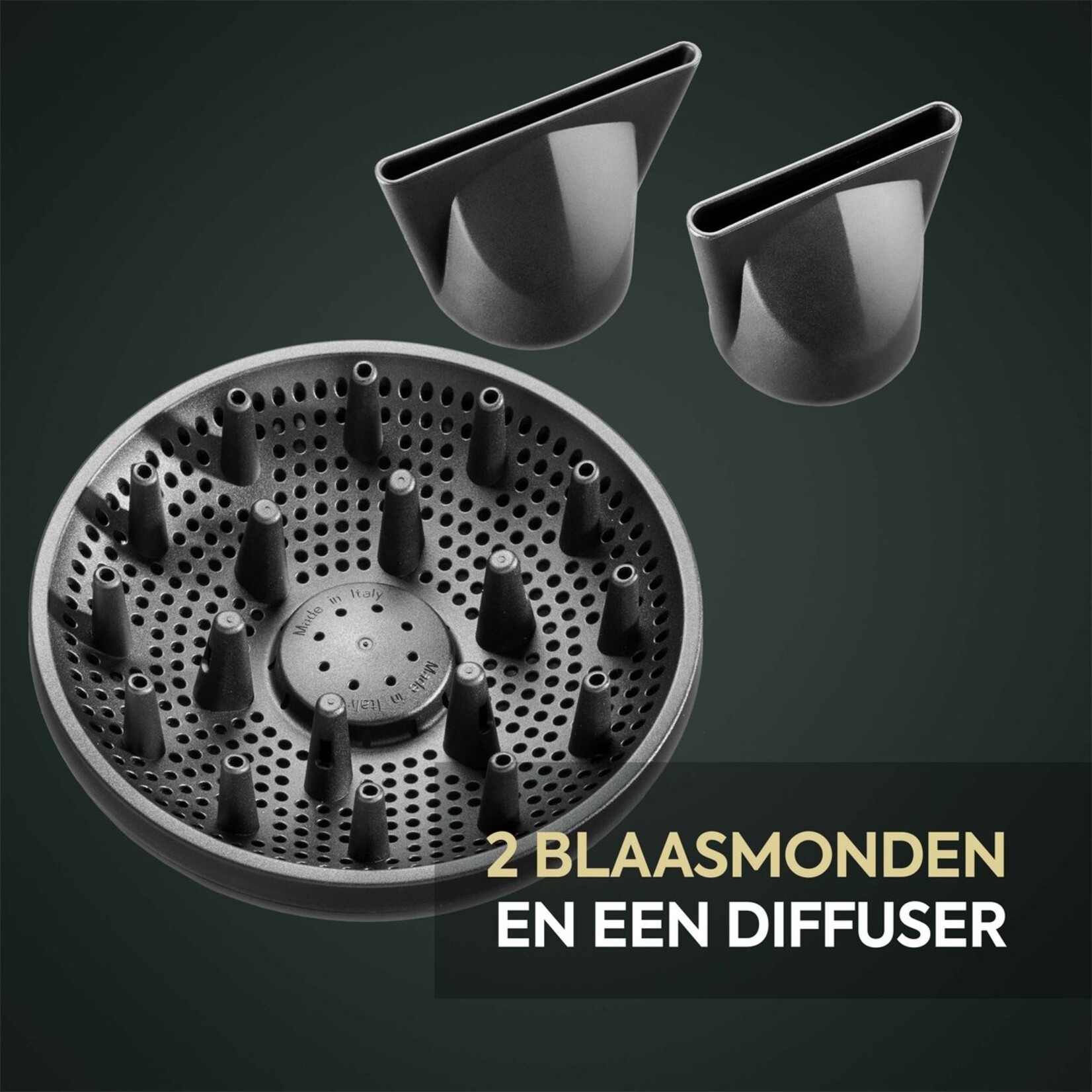 Babyliss BaByliss Air Power Pro D6555DE Hair Dryer - 200 km/h blow speed - Hair dryer with diffuser - Quiet/Powerful/Effective - Salon-quality results