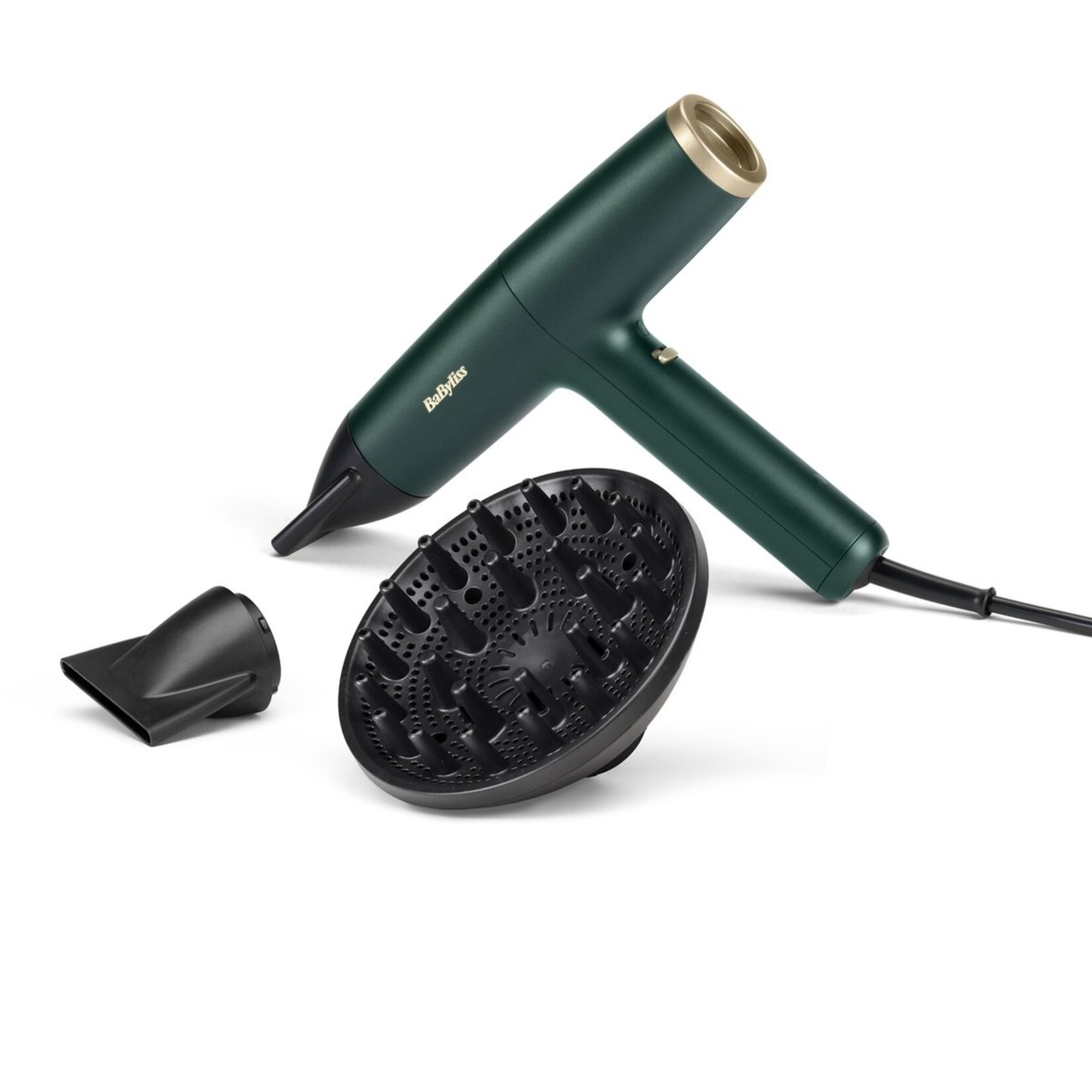 Babyliss BaByliss Air Power Pro D6555DE Hair Dryer - 200 km/h blow speed - Hair dryer with diffuser - Quiet/Powerful/Effective - Salon-quality results
