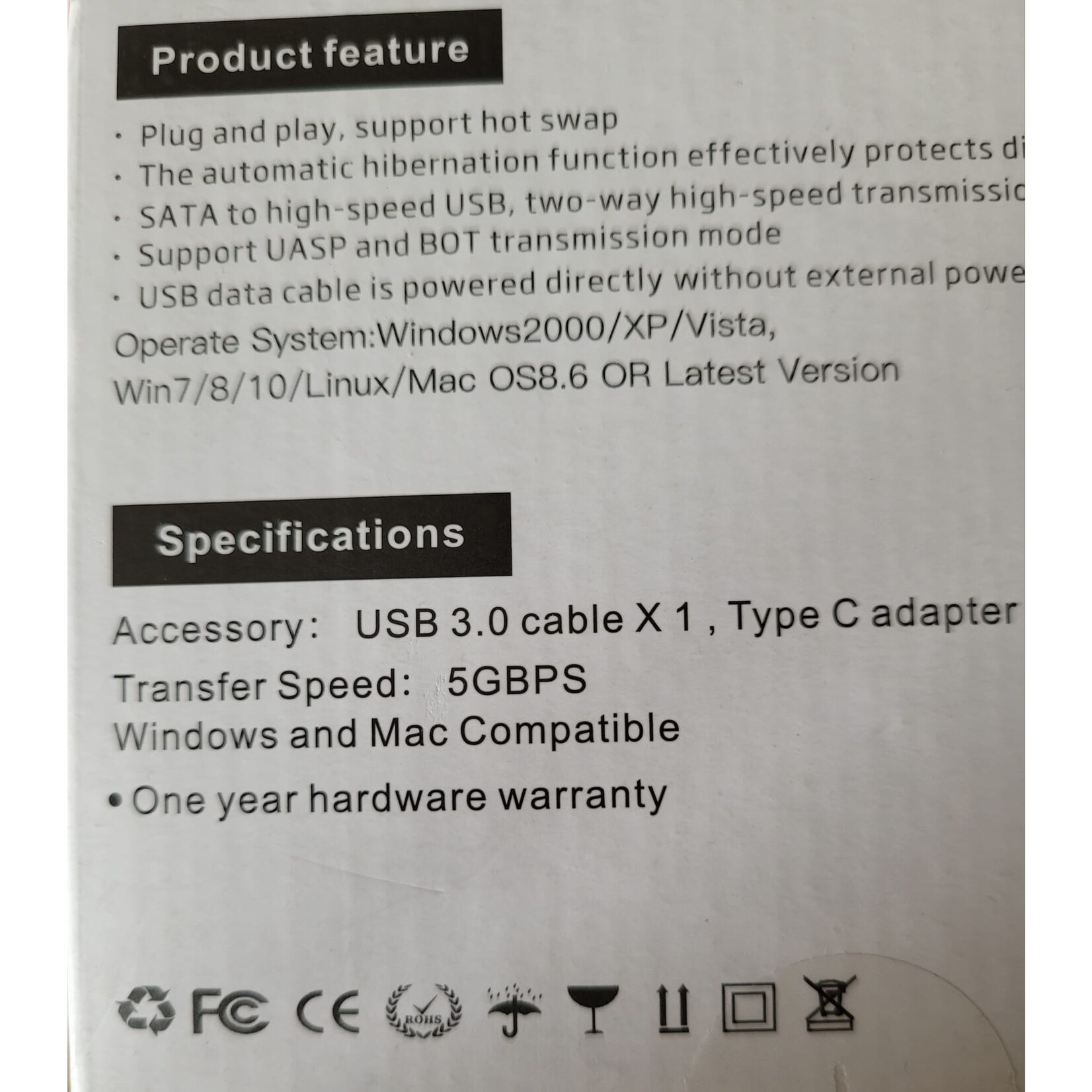 Dutch Wanted Dutch Wanted Eaget Space Portable  External Hard Drive - 6TB of Solid State Storage - Plug and play - Portable storage - Storage external PC or laptop - USB 3.2 - Hard drive expansion
