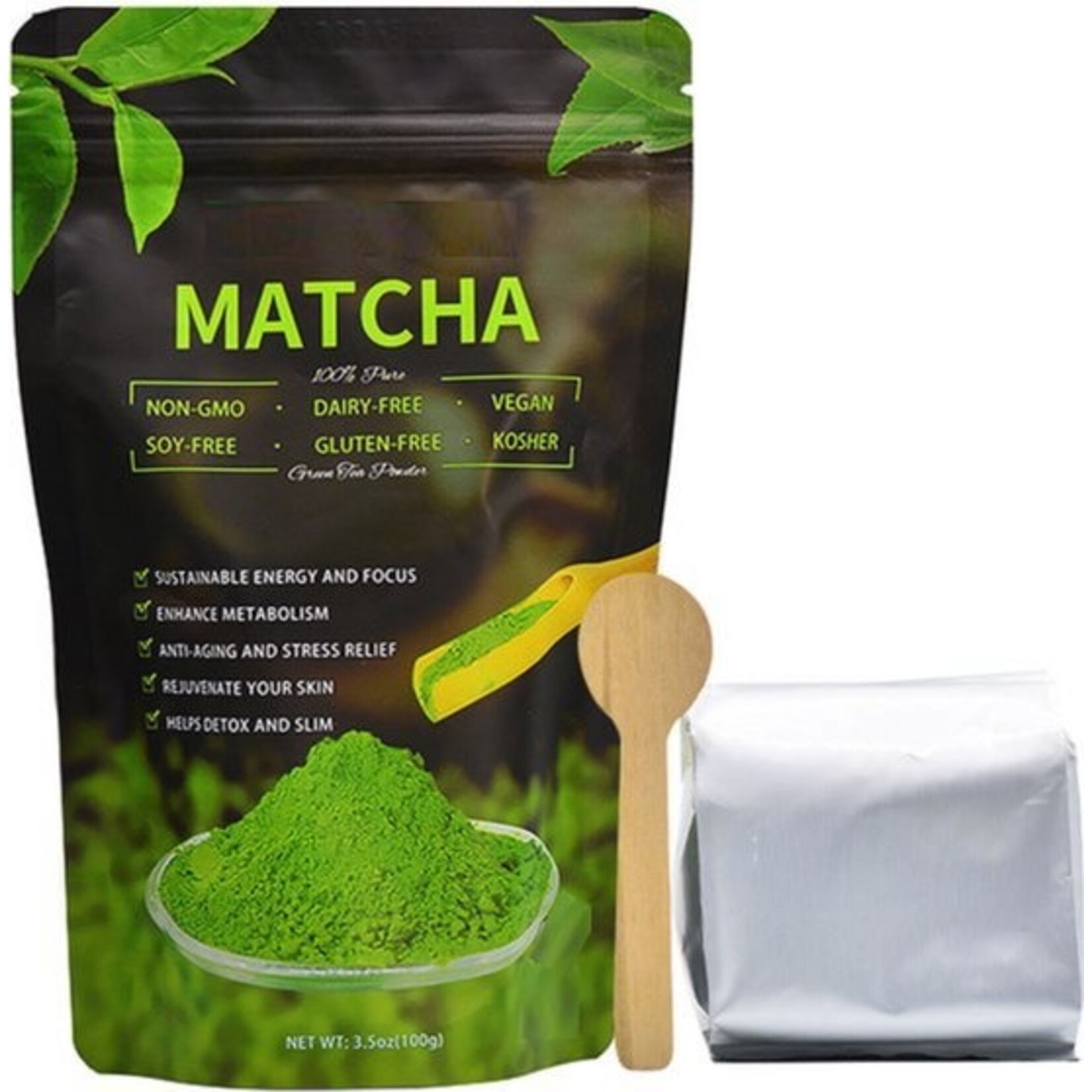 Matcha Tea - Japanese Green Tea Powder - Starter Set - 100 grams - Matcha Latte