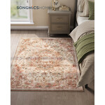 Parya Home Vloerkleed 120 x 170 cm – Parya Home – Antislip Tapijt voor Woonkamer en Slaapkamer – Machinewasbaar – Boho Stijl – beige