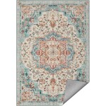 Parya Home Rug 120 x 170 cm – Parya Home – Non-slip Carpet for Living Room and Bedroom – Machine Washable – Boho Style – aqua blue