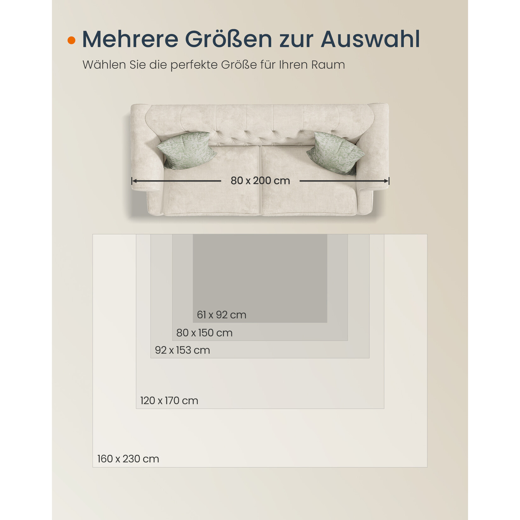 Parya Home Rug 80 x 150 cm – Non-slip rug – Home decoration – For living room, bedroom, children's room – Machine washable – Boho style – Cappuccino Beige  – Parya Home