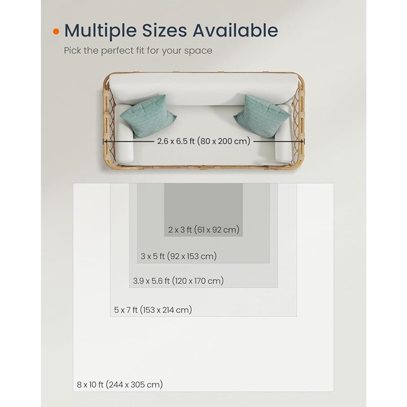 Parya Home Vloerkleed - 92 x 153cm  – Antislip Tapijt – Huisdecoratie – Voor Woonkamer, Slaapkamer, Kinderkamer – Machinewasbaar – Boho Stijl –Aquamarijn– Parya Home