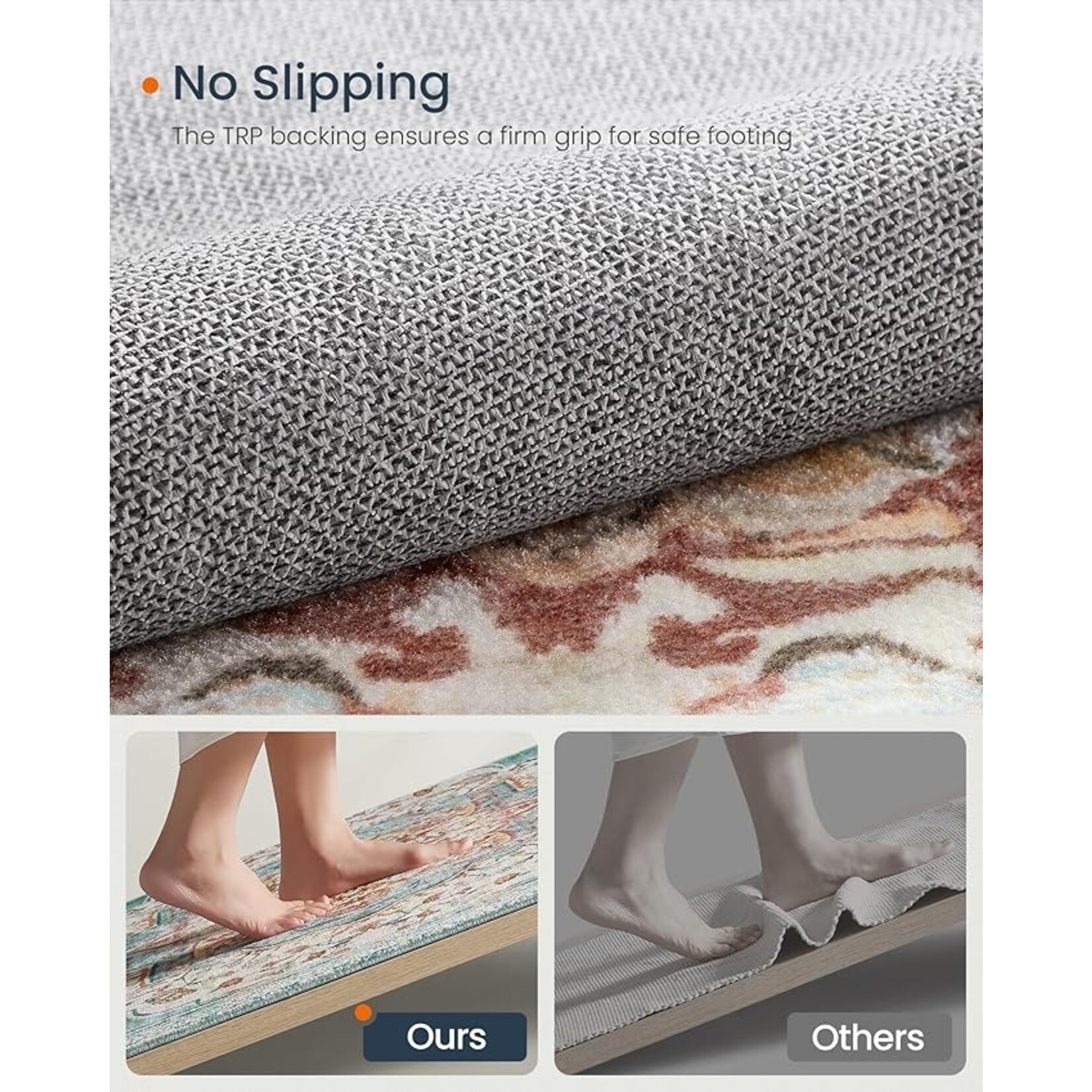 Parya Home Vloerkleed - 92 x 153cm  – Antislip Tapijt – Huisdecoratie – Voor Woonkamer, Slaapkamer, Kinderkamer – Machinewasbaar – Boho Stijl –Aquamarijn– Parya Home