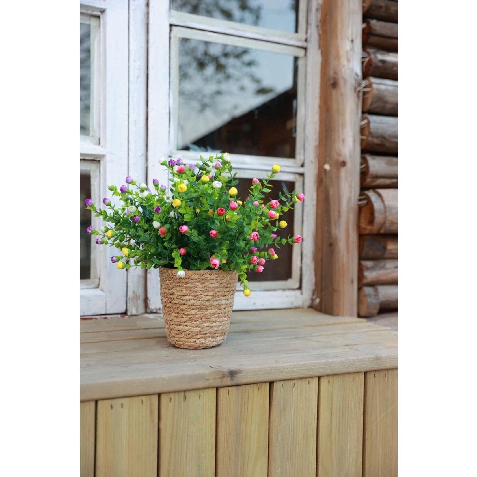 6 bundels kunstbloemen - balkon, kunstbloemen - weerbestendig