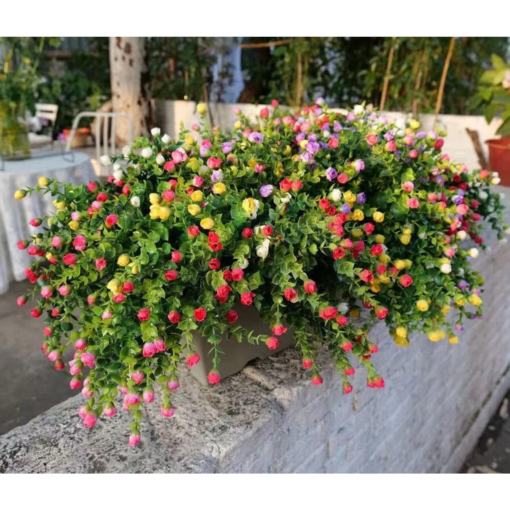 6 bundels kunstbloemen - balkon, kunstbloemen - weerbestendig