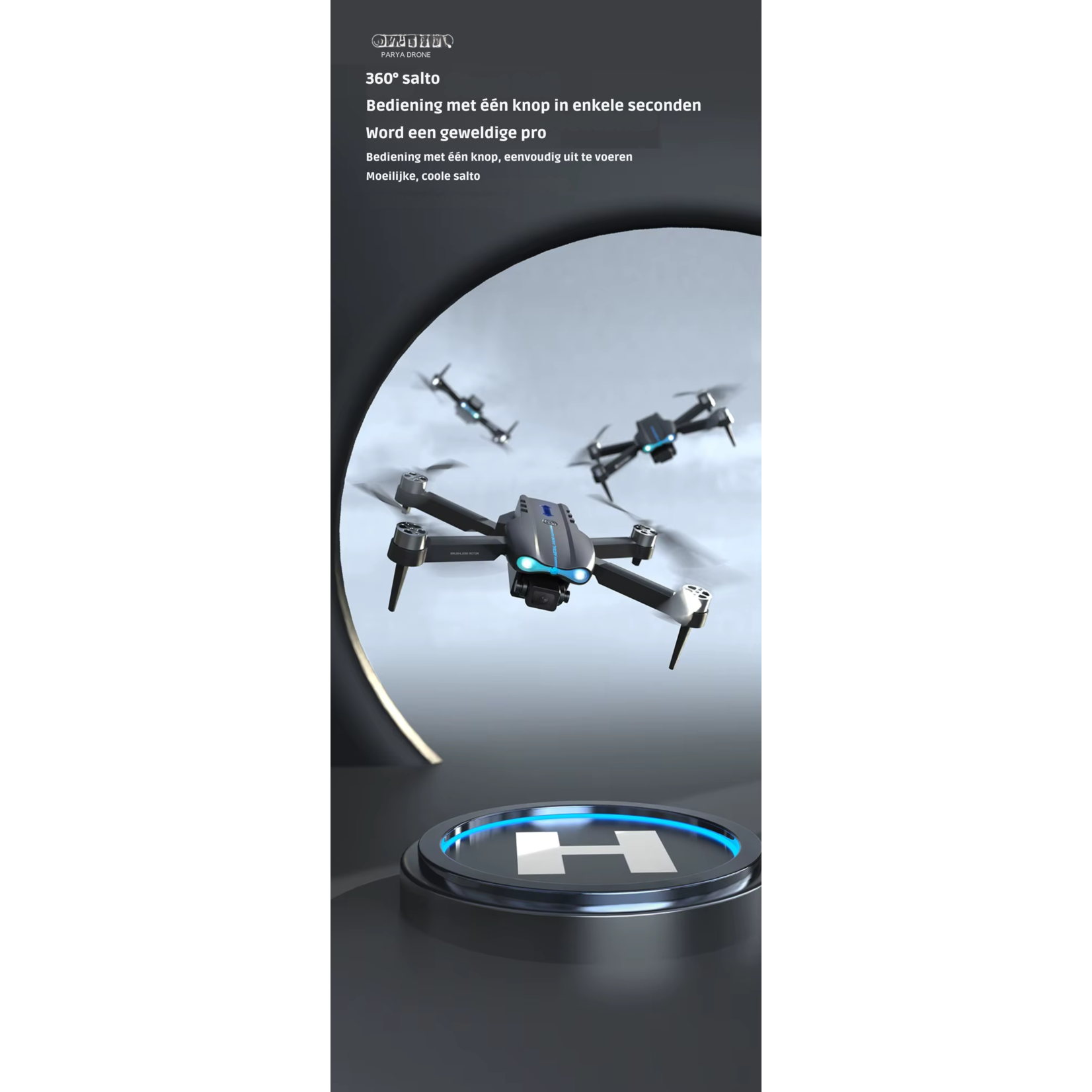 Dutch Wanted Dutch Wanted Max flow Drone - Remote control - Storage bag - Full HD