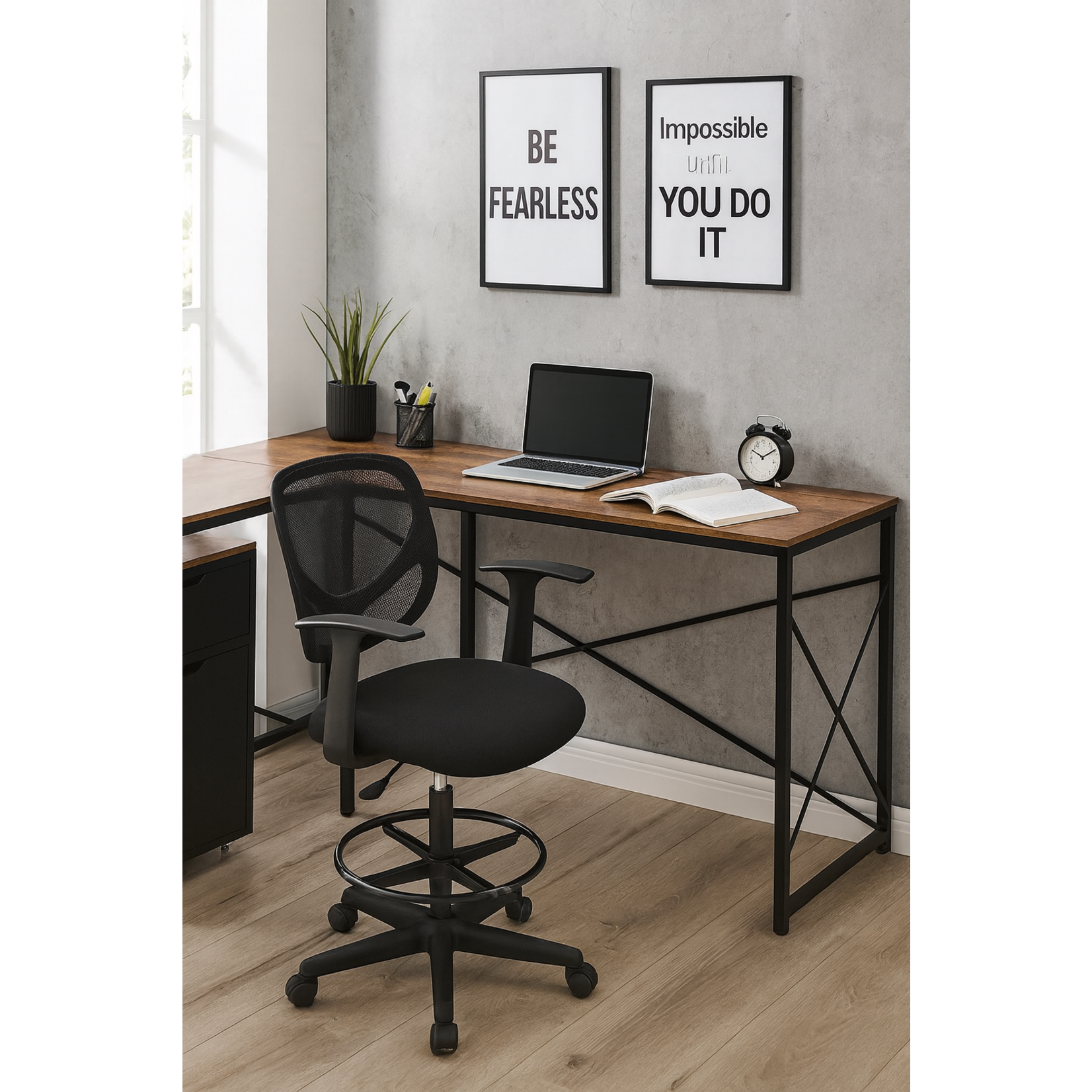 Bobbel Home Bobbel Home - Office chair - Height adjustable - 360° swivel - Black