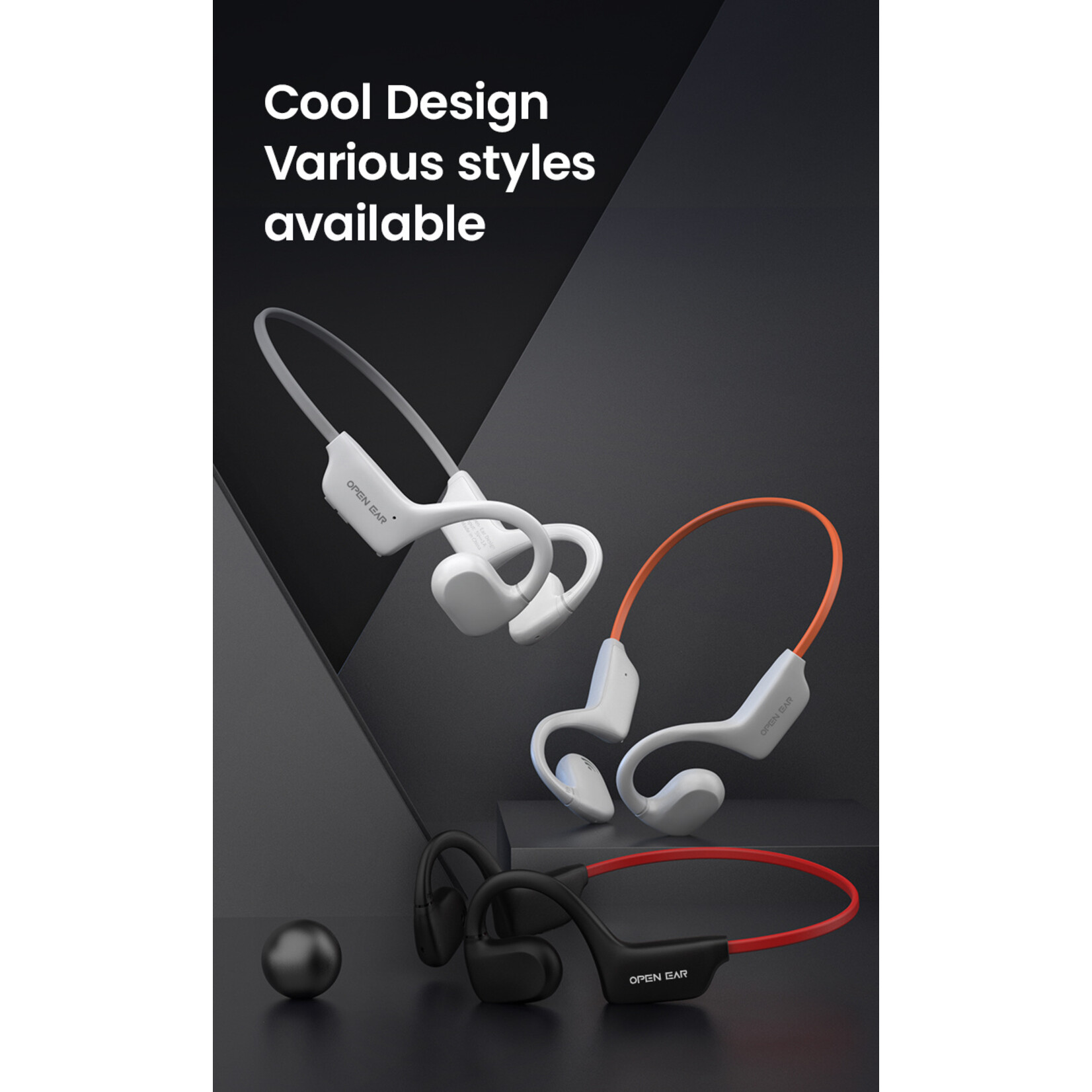 Dutch Wanted Dutch Wanted RunS22 - Hardloop oordopjes - Draadloze oordopjes - Sporthoofdtelefoon - Wireless oordopjes - Sport oortjes - Noise cancelling - Wit