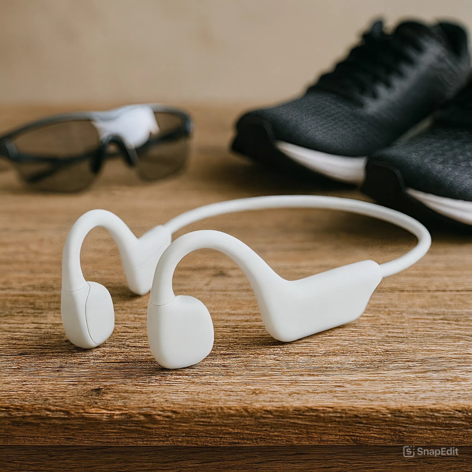 Dutch Wanted Dutch Wanted RunS22 - Hardloop oordopjes - Draadloze oordopjes - Sporthoofdtelefoon - Wireless oordopjes - Sport oortjes - Noise cancelling - Wit