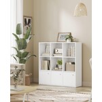 Parya Home Storage cabinet with 6 open compartments and 3 doors - White